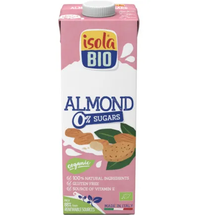 Isola Bio Amandeldrank ongezoet bio (1000 ml)
