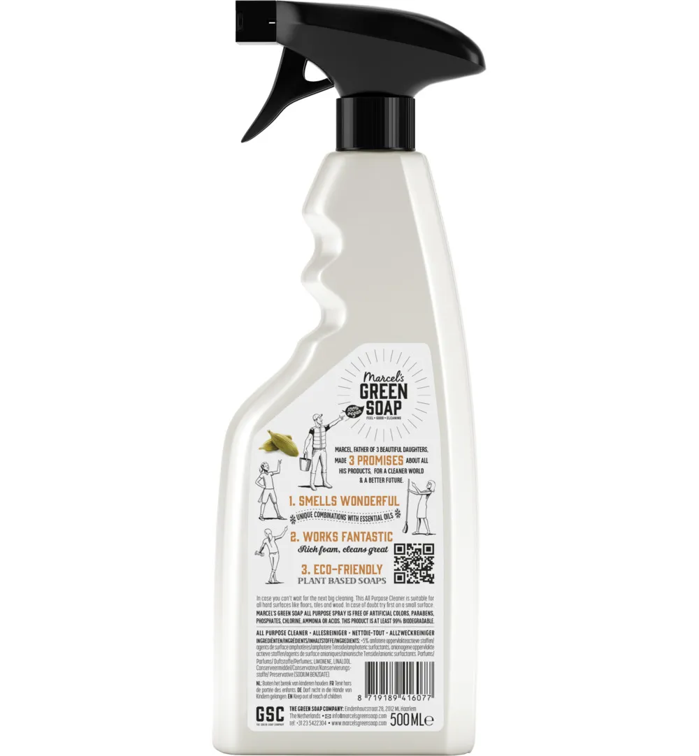 Marcel's Green Soap Allesreiniger spray sandelhout & kardemom (500 ml)