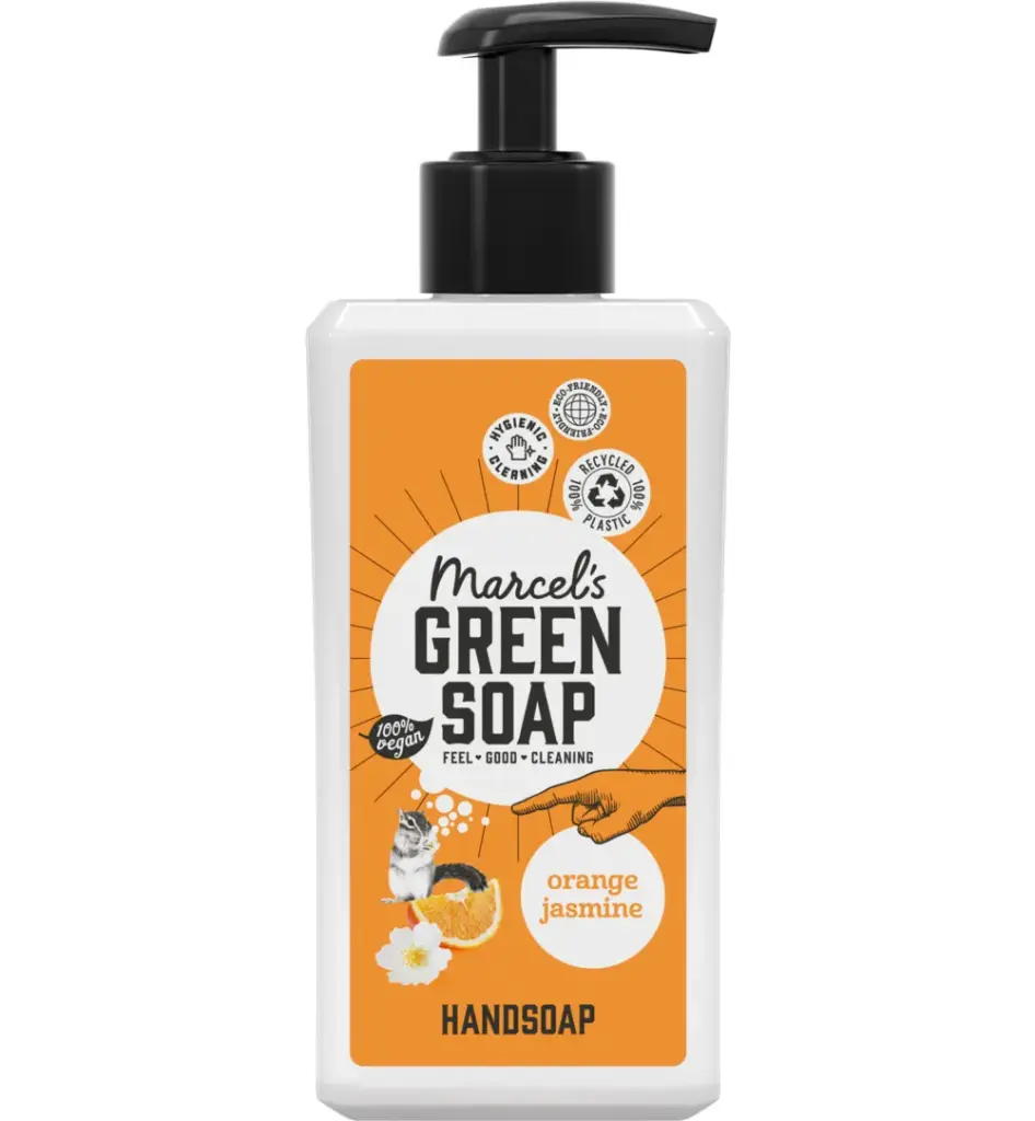 Marcel's Green Soap Handzeep sinaasappel & jasmijn (250 ml)