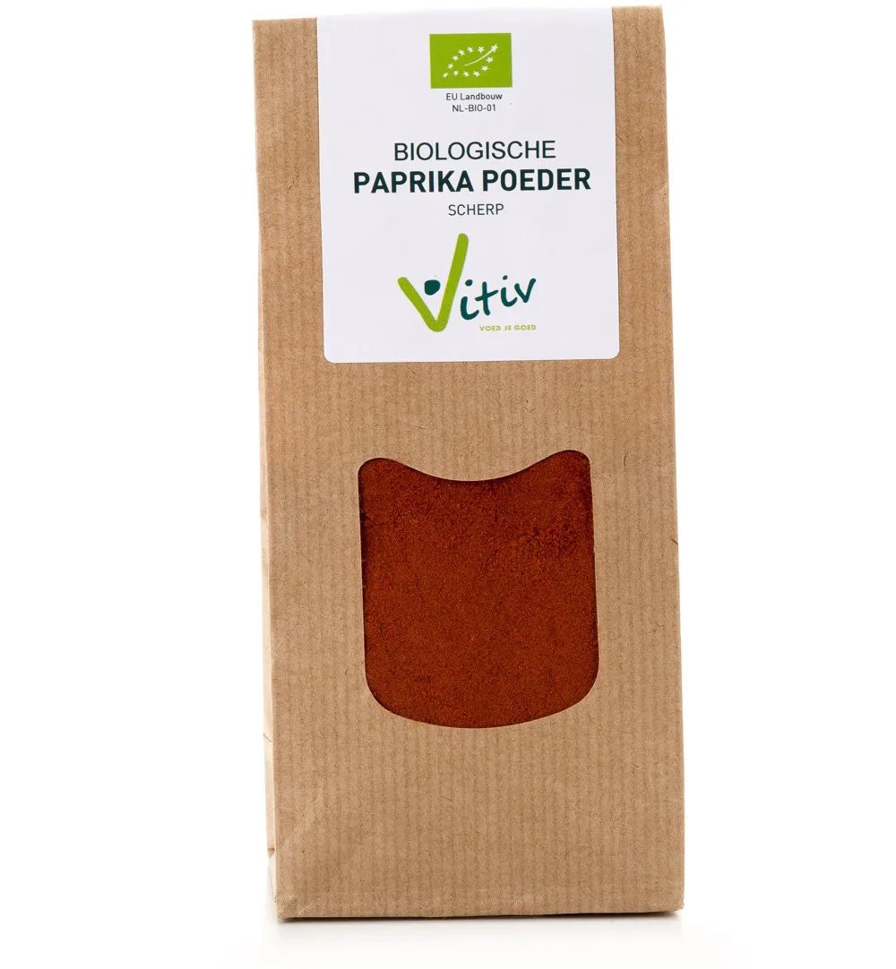 Vitiv Paprika Poeder Scherp Bio (50 gr)