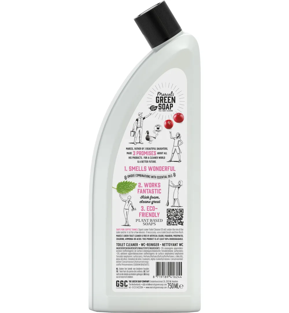 Marcel's Green Soap Toiletreiniger patchouli & cranberry (750 ml)