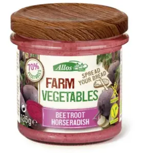 Allos Farm vegetables rode biet & mierikswortel bio (135 gr)