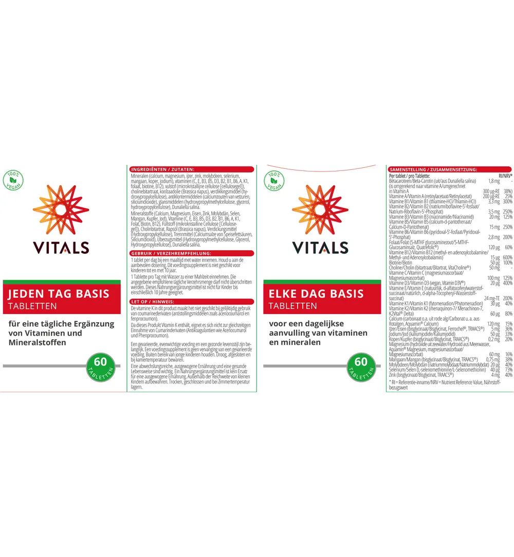 Vitals Elke dag basis (60 tabletten) - image 3
