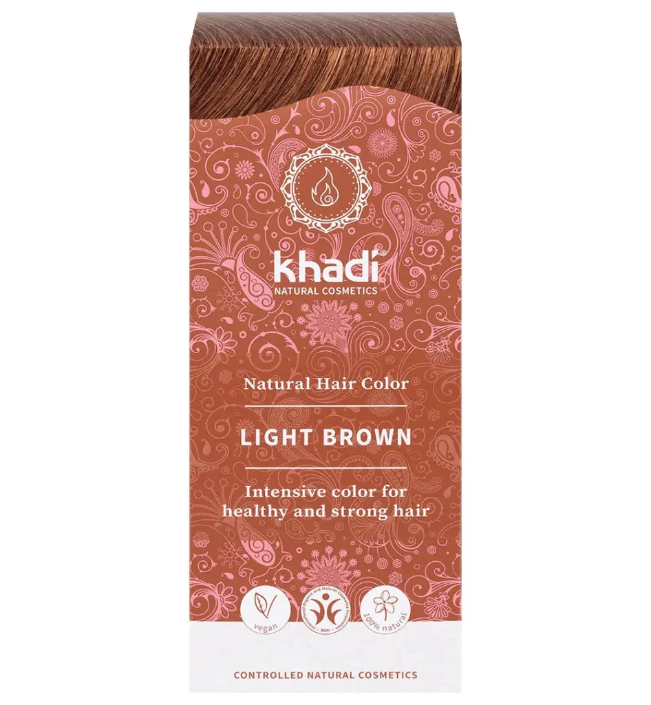 Khadi Haarkleur light brown (100 gr)