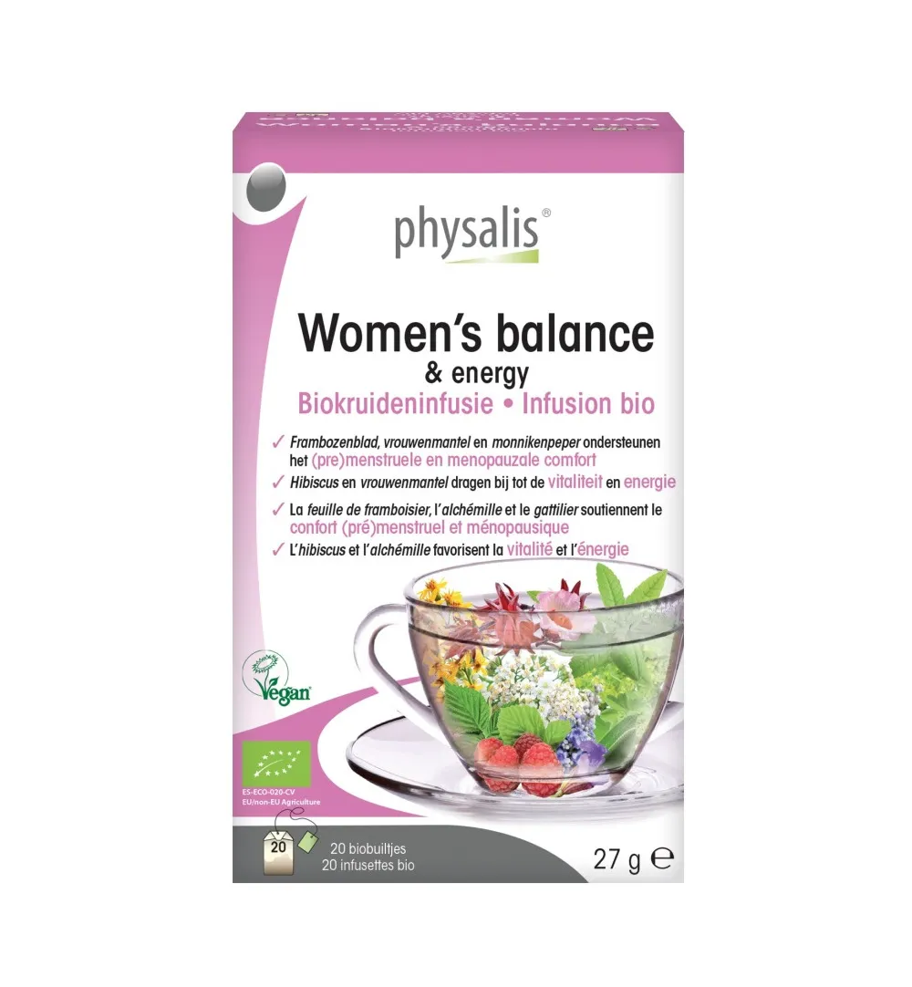 Physalis Women's Balance & Energy Biokruideninfusie (20 zakjes)