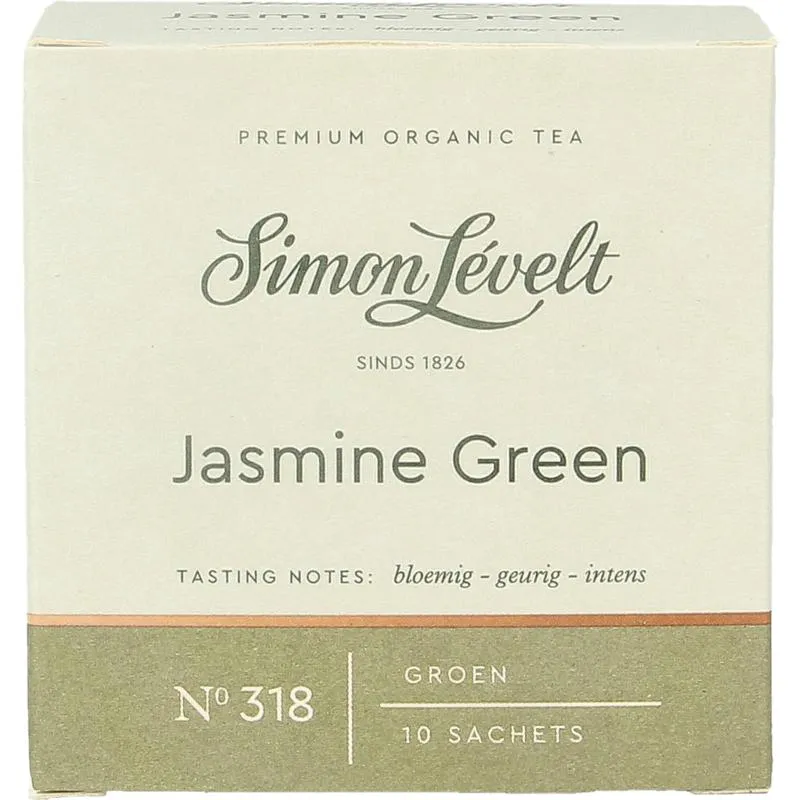 Simon Leveltgroene Thee Jasmijn Bio (10 zakjes)