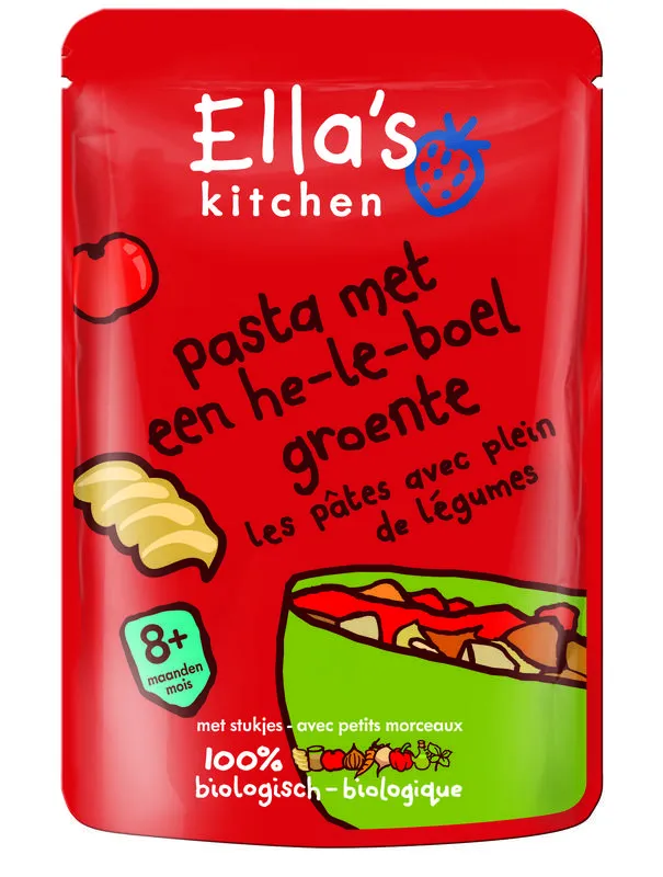 Ella's Kitchen Pasta heleboelgroente 8+ maan den bio (190 gr)
