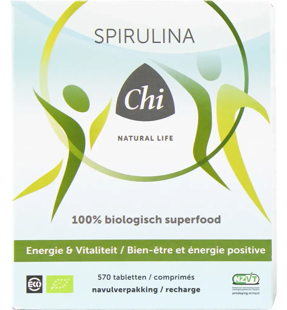 Chi Natural Life Spirulina Navul Bio (570 Tabletten)