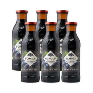 Schulp Krachtsap Blauwe Bessen Puur Bio 6 Pack (6 x 750 ml)