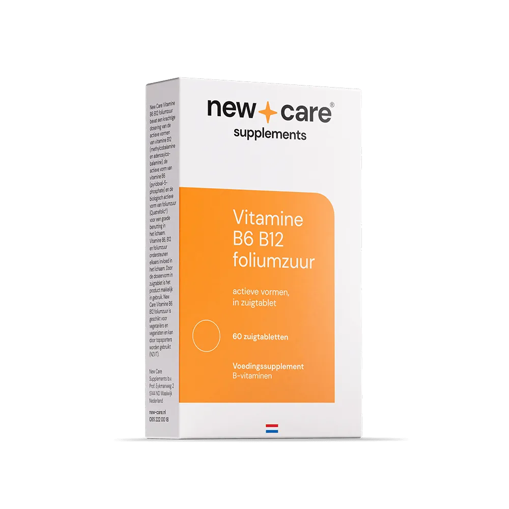 New Care B6 B12 Foliumzuur (60 zuigtabletten)