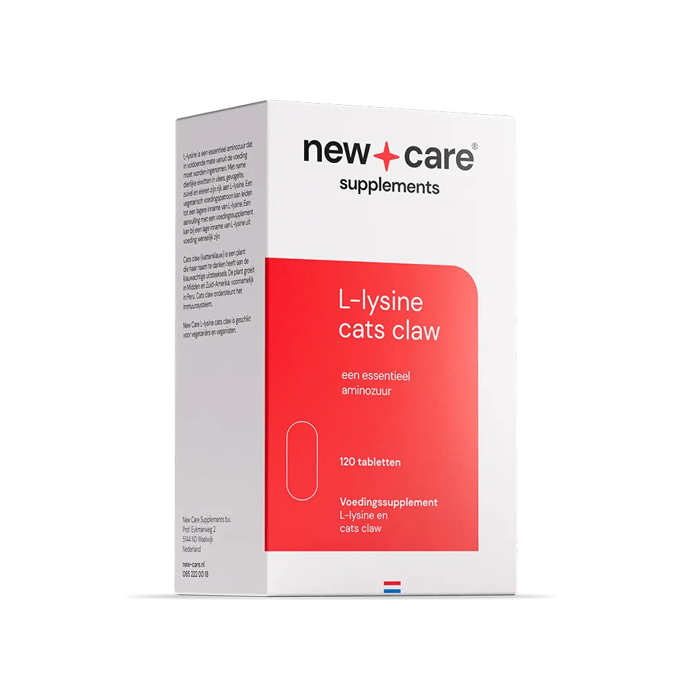 New Care L-Lysine Cats Claw (120 tabletten)