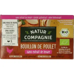 Natur Compagnie Kippenbouillonblokjes Zonder Gist Bio (8 stuks)