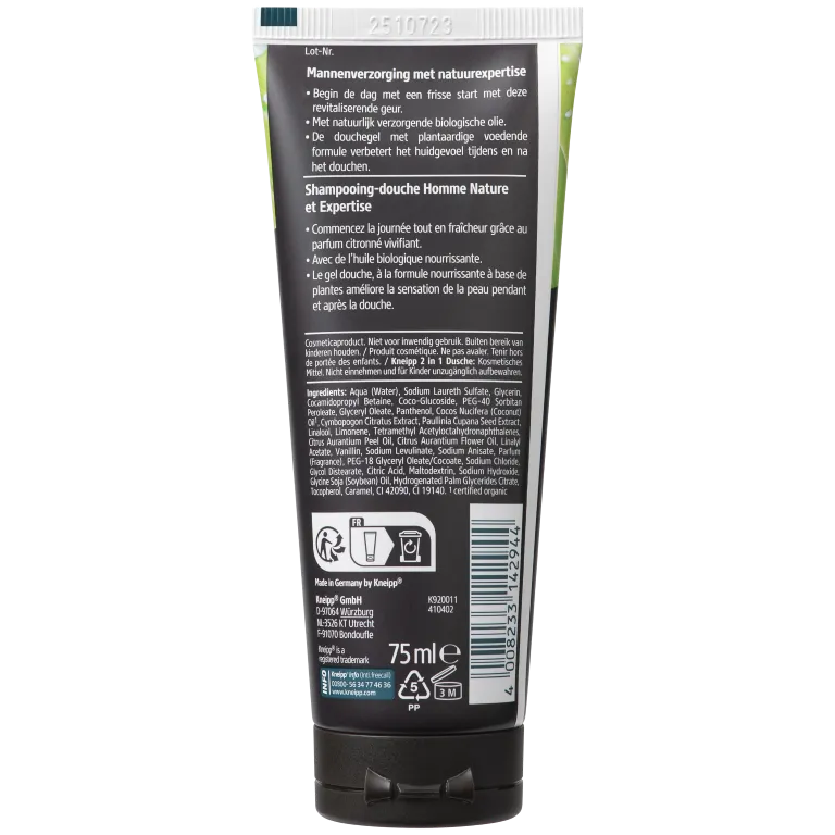 Kneipp Mini 2-in-1 Men Douchegel & Shampoo Ready to Go (75 ml)