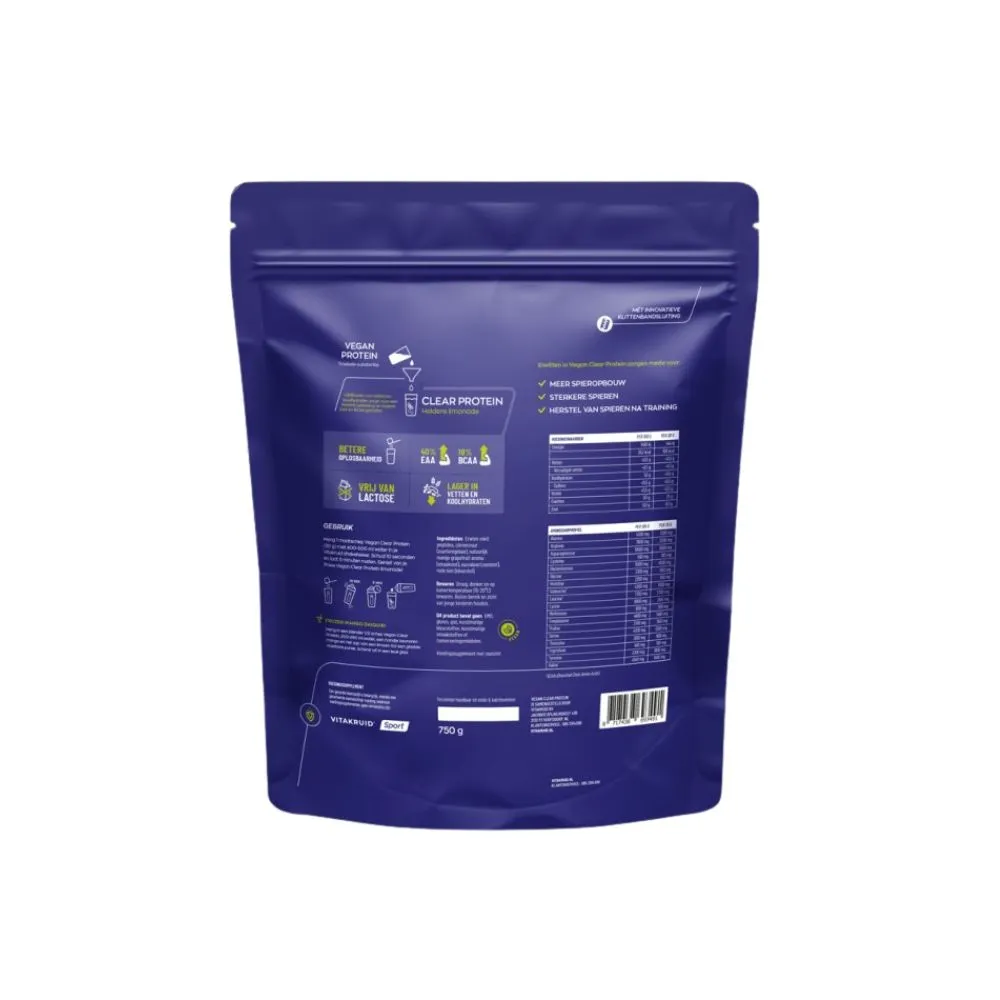 Vitakruid Vegan Clear Protein (750 gr)