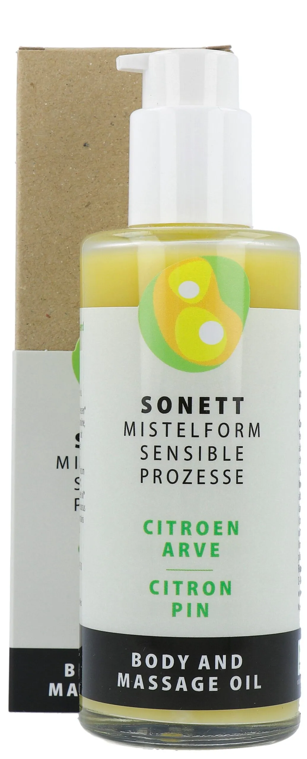 Sonett Mistelform Lichaams- en Massageolie Citroen & Arve (145 ml)