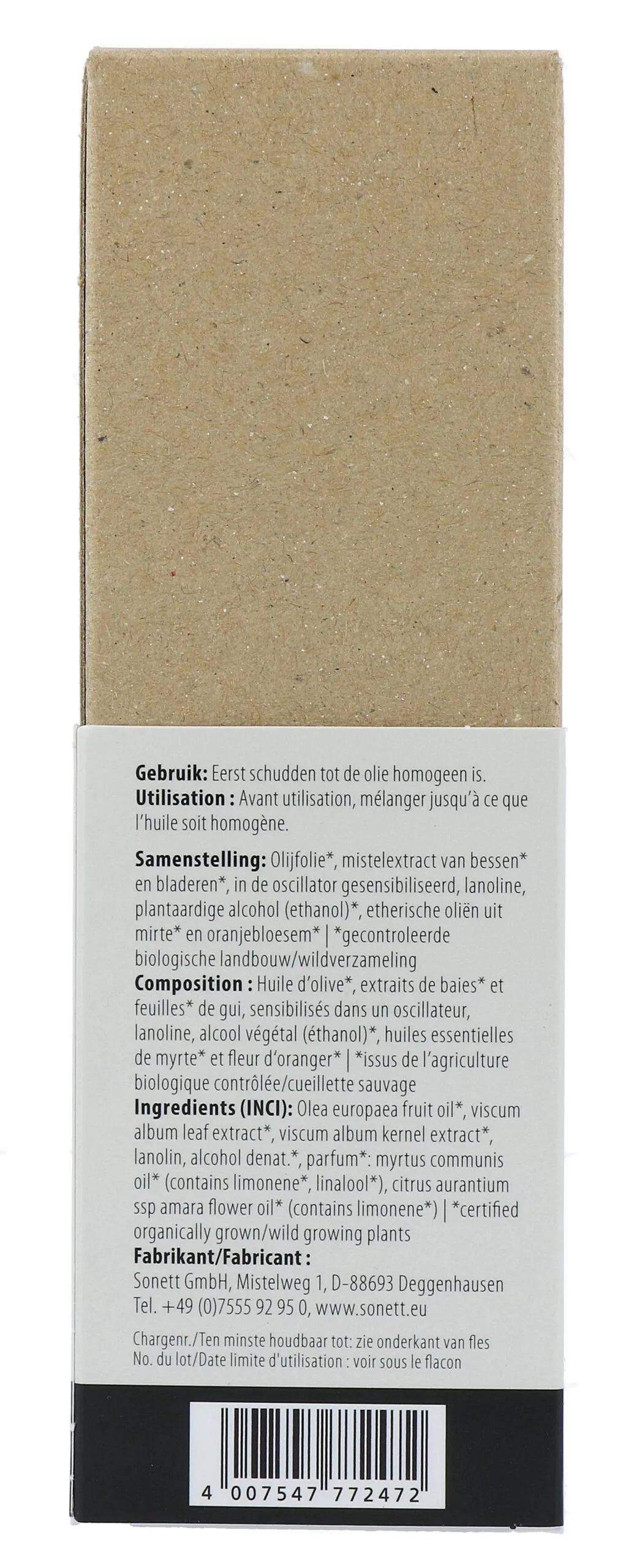 Sonett Mistelform Lichaams- en Massageolie Mirte & Oranjebloesem (145 ml) - image 3