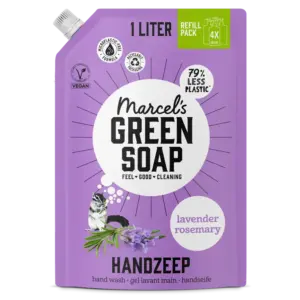 Marcel's Green Soap Handzeep lavendel & rozemarijn Navulverpakking (1000 ml)