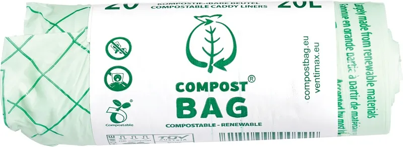 Compost Bag Afvalzak Composteerbaar 20L (20 stuks)