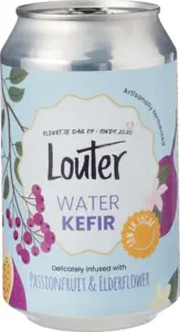 Louter Waterkefir Passievrucht Vliervbloesem (330 ml)