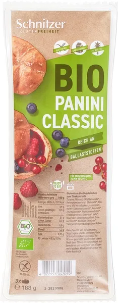 Schnitzer Panini Classic Glutenvrij (188 gr)