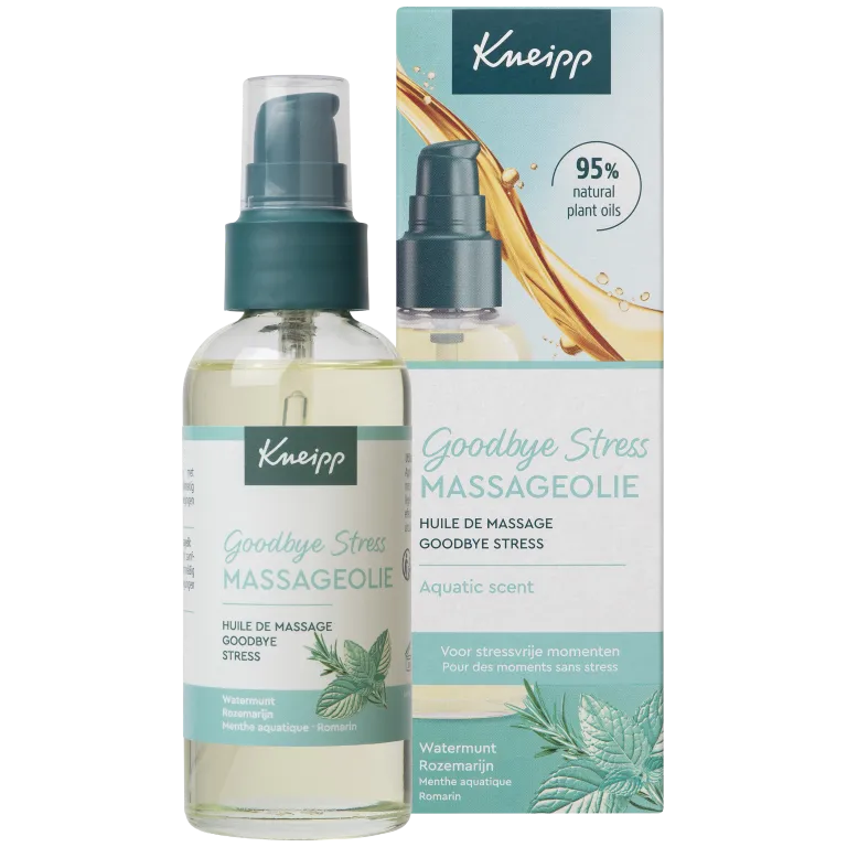 Kneipp Massageolie Goodbye Stress met Pompje (100 ml)