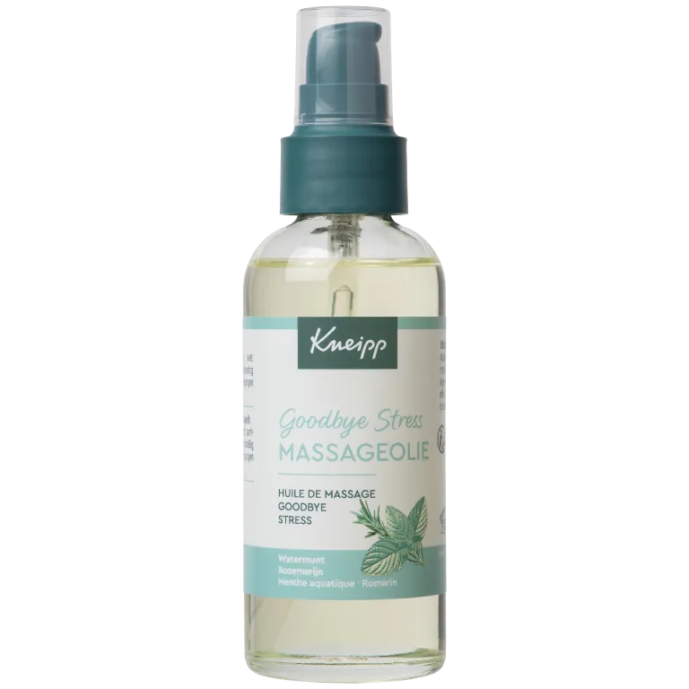 Kneipp Massageolie Goodbye Stress met Pompje (100 ml)