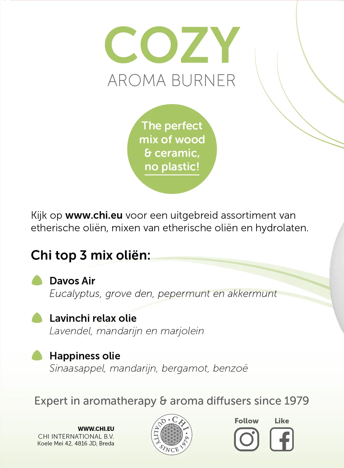 Chi Natural Life Cozy Aroma Burner (1 stuk) - image 3