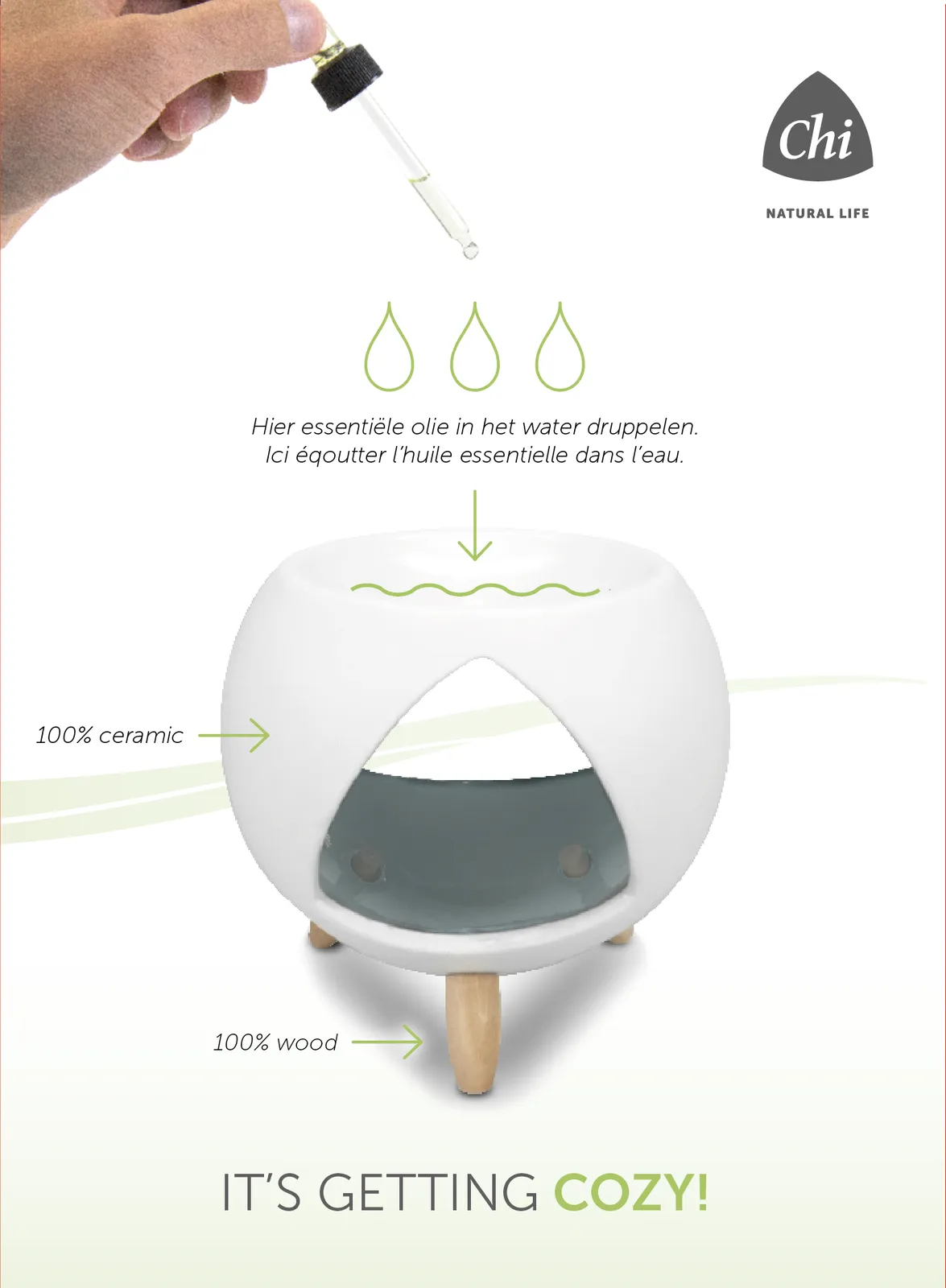 Chi Natural Life Cozy Aroma Burner (1 stuk) - image 2