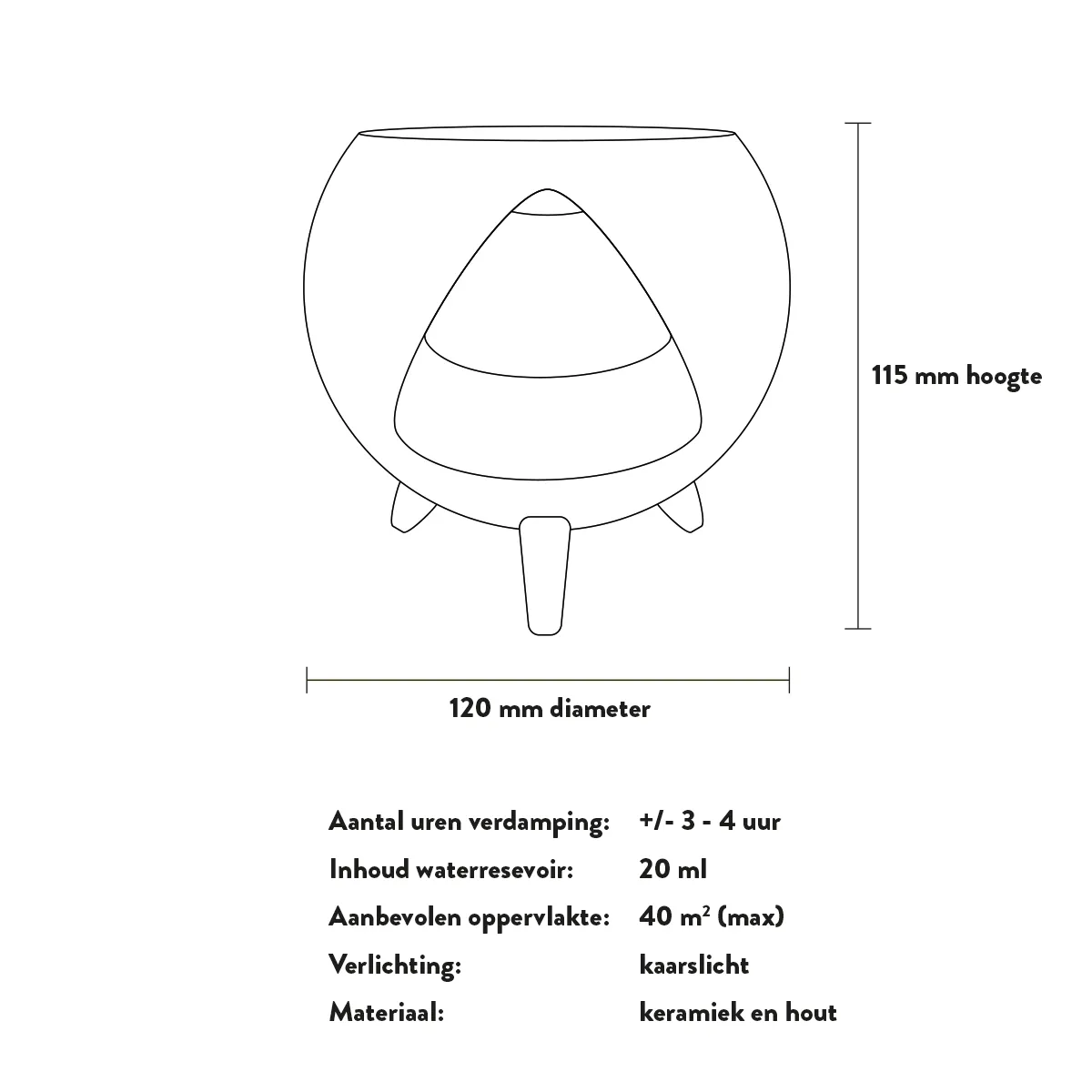 Chi Natural Life Cozy Aroma Burner (1 stuk)