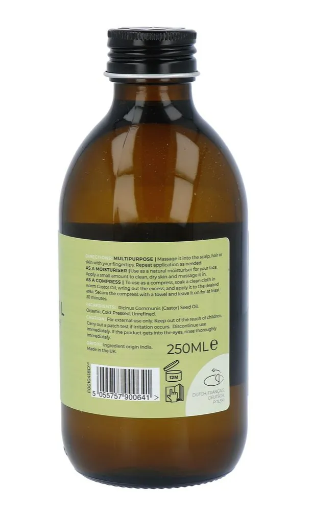 Fushi Fresh Pressed Organic Castor Oil (250 ml) - image 2