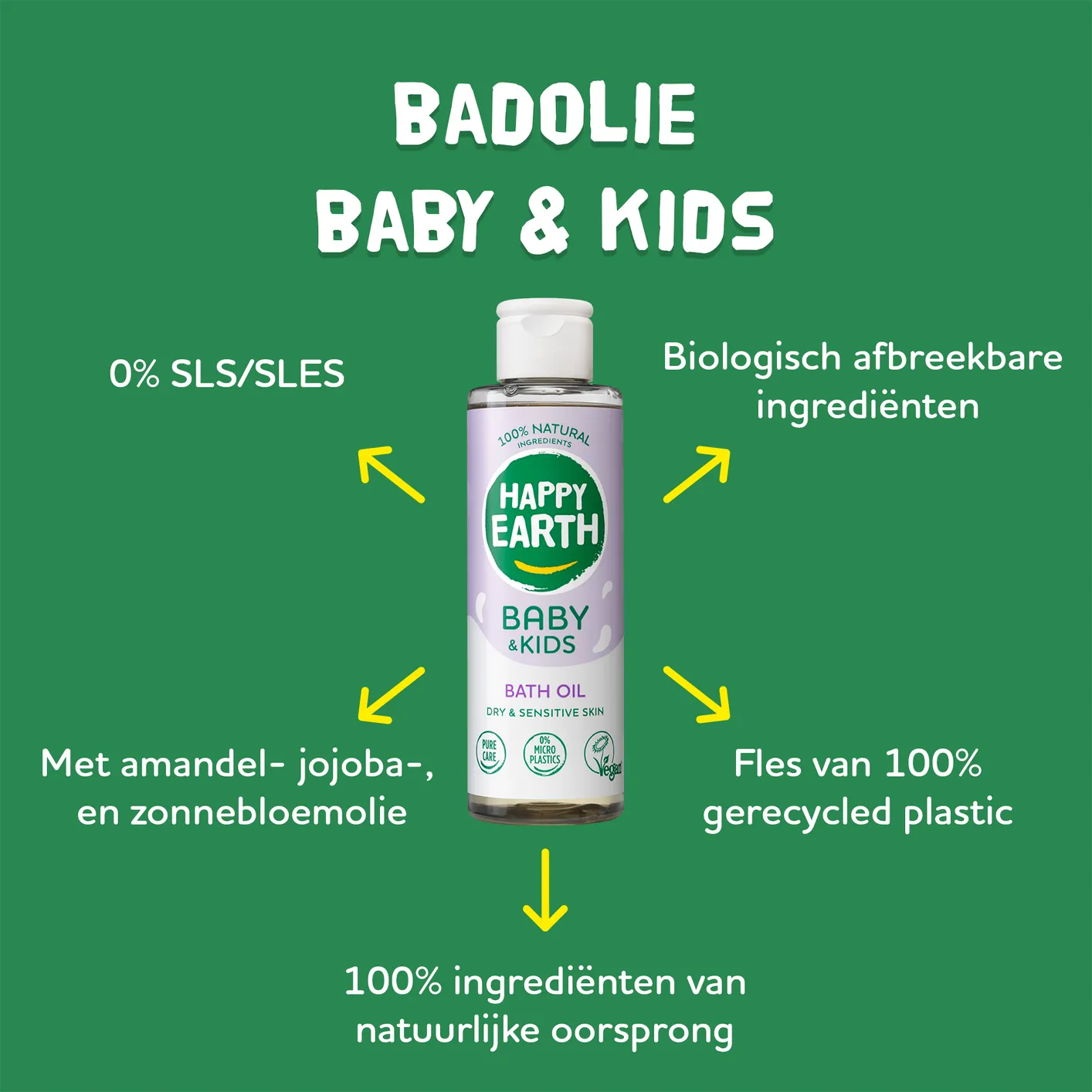 Happy Earth Baby & Kids Bath Oil (150 ml) - image 5