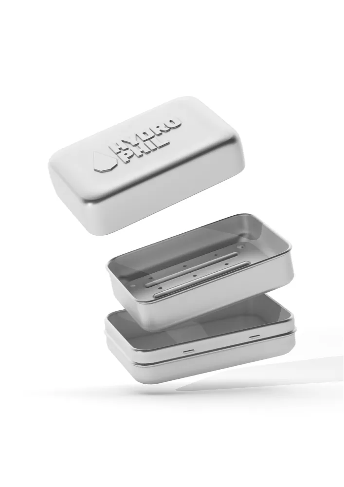 Hydrophil Zeepdoos Aluminium (1 stuk)