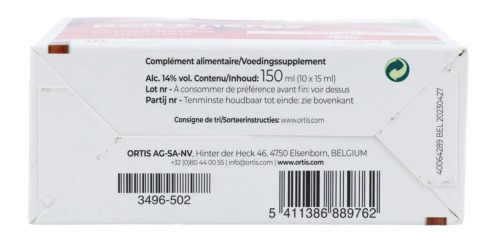 Ortis Red Energy Original Booster Bio (10 stuks)