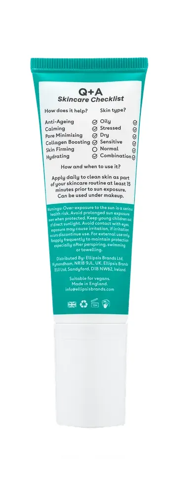 Q+A Zonnebrandcrème Niacinamide SPF (50 ml)