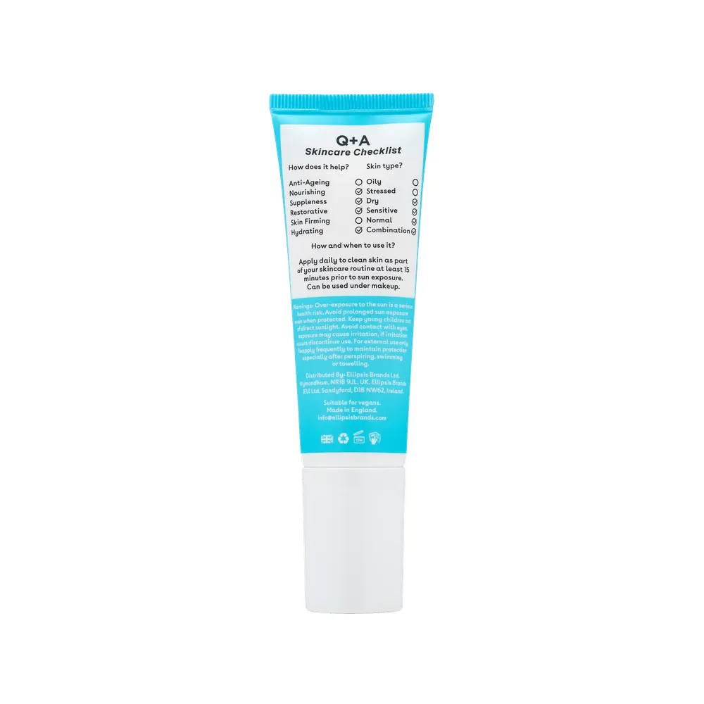 Q+A Zonnebrandcrème Squalane SPF (50 ml)