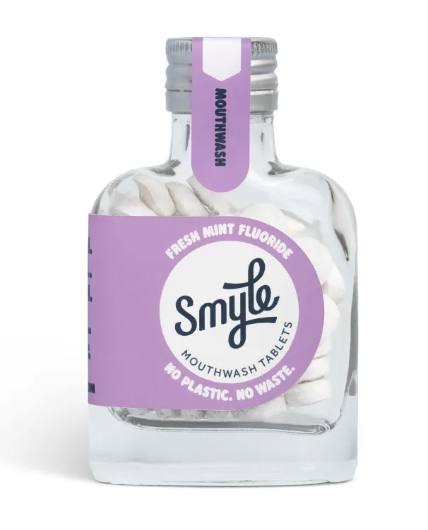 Smyle Mondwater Fresh Mint Fluoride Tabletten (50 tabletten)
