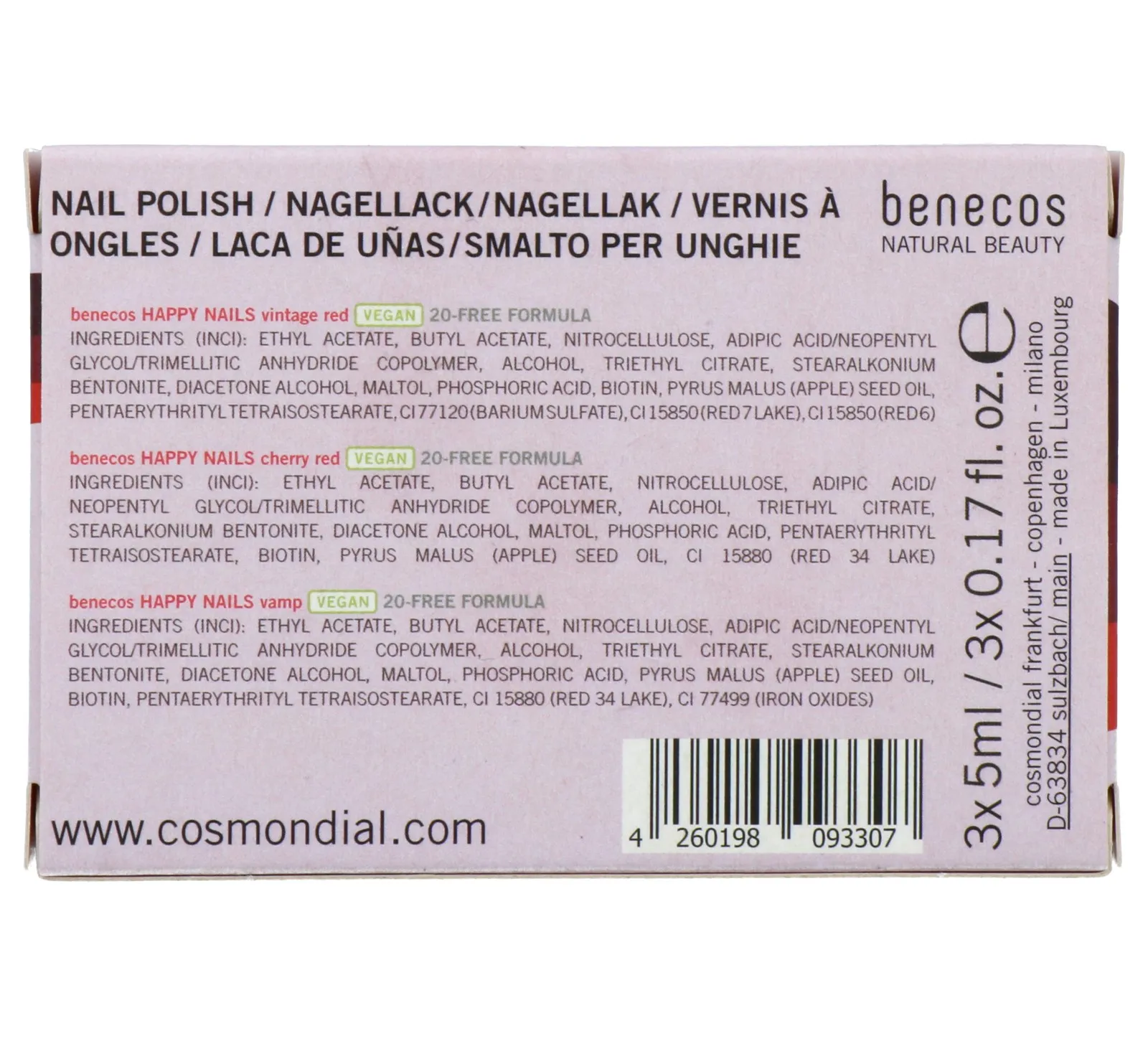 Benecos Nagellak Classic In Red Gift set (1 stuk) - image 2