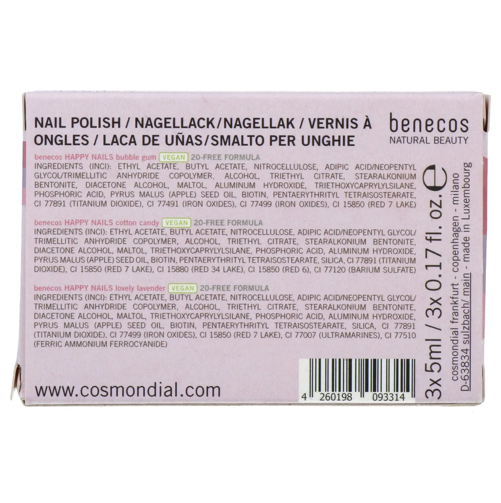 Benecos Nagellak Pretty In Pastel Gift set (1 stuk) - image 3