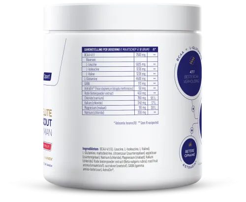 Vitakruid Elite Post Workout Man Bcaa 4:1:1 & Elektrolyten (360 gr) - image 2