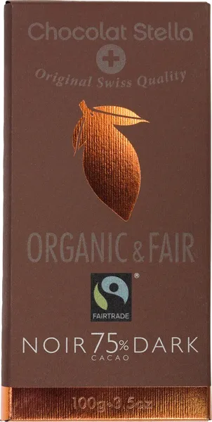 Chocolat Stella Chocolate-Bar Dark 75% (100 gr)