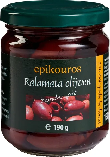 Epikouros Kalamata-Olijven Zonder Pit (190 gr)
