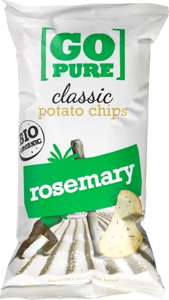 Go Pure Aardappelchips Rosemary cl)assic (125 gr)
