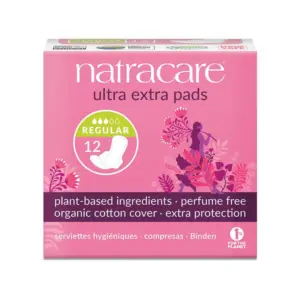 Natracare Maandverband Ultra Extra Pads Regular (12 stuks)
