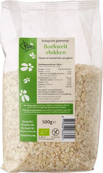 Rosies Boekweitvlokken Glutenvrij (500 gr)