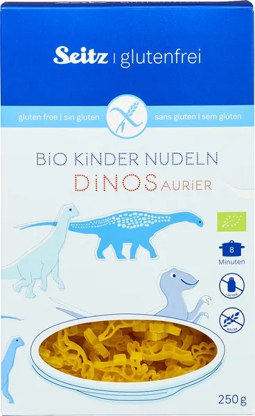 Seitz Kids-Pasta Dinosaurier Glutenvrij (250 gr)