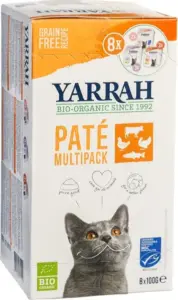Yarrah Kattenpaté Graanvrij Multipack (8 Stuks)