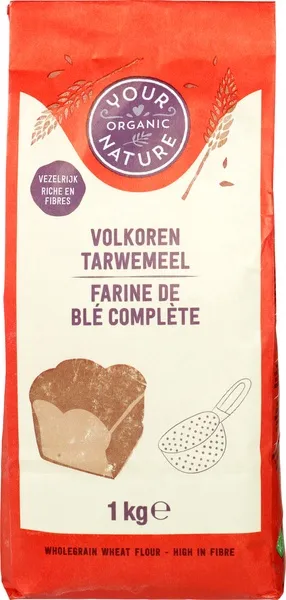 Your Organic Nature Tarwemeel Volkoren (1000 gr)