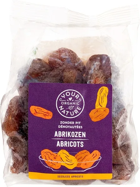 Your Organic Nature Abrikozen Gedroogd, Zonder Pit (300 gr)