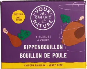 Your Organic Nature Kippenbouillonblokjes Helder Zonder Gist (6 stuks)