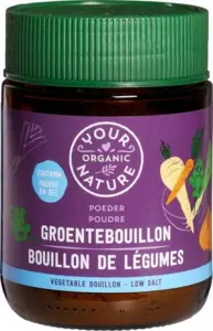 Your Organic Nature Groentebouillonpoeder Zoutarm (100 gr)